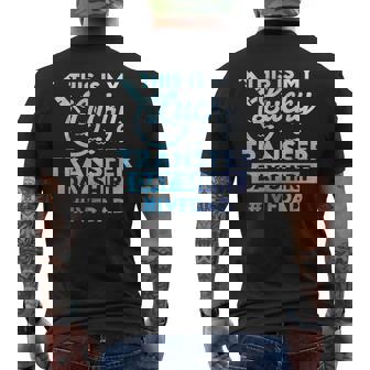 Ivf Dad This Is My Lucky Transfer Day Men's T-shirt Back Print - Thegiftio UK
