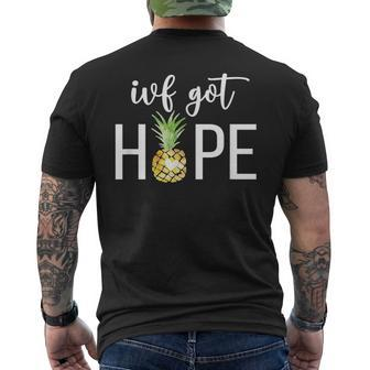 Ivf Got Hope Pineapple Ivf Transfer Day Ivf Mom Ivf Dad Men's Back Print T-shirt | Mazezy
