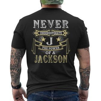 Jackson Thing You Wouldnt Understand Family Name Mens Back Print T-shirt - Seseable