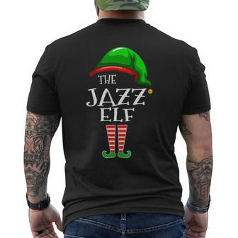 Jazz Name Gift The Jazz Elf Christmas Mens Back Print T-shirt - Seseable