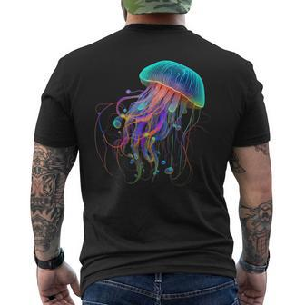 Jellyfish Ocean Animal Scuba Diving Jelly Fish  Mens Back Print T-shirt
