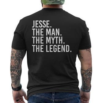 Jesse The Man The Myth The Legend Funny Gift Idea Mens Back Print T-shirt - Seseable