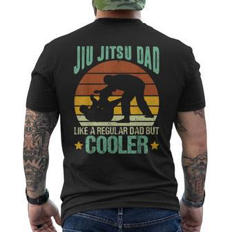 Jiu Jitsu Dad Funny Brazilian Jiu Jitsu Training Father Gift For Mens Mens Back Print T-shirt | Mazezy