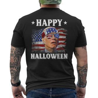 Joe Biden Happy Halloween Confused 4Th Of July 2022 Men's Back Print T-shirt | Mazezy
