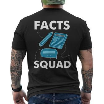 Journalist Facts Squad Journalism Men's Back Print T-shirt | Mazezy