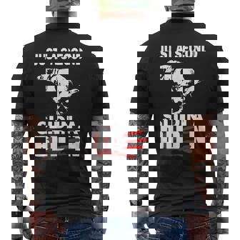 Just A Second Slidin A Biden Mens Back Print T-shirt | Mazezy