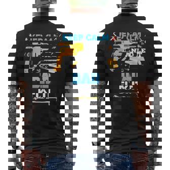 Keep Calm And Let Dad Fix It Father Day Grandpa Dad Papa Men's T-shirt Back Print - Thegiftio