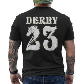 Kentucky Racing 2023 Derby Horse Racing Men's Back Print T-shirt | Mazezy