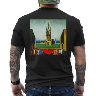 King Charles Iii Coronation Abstract Art Westminster Abbey Men's Back Print T-shirt | Mazezy