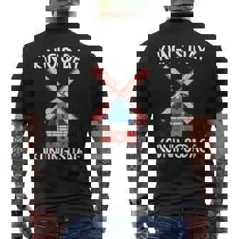 Kingsday T Shirt Amsterdam Koningsdag Kings Day Netherlands Men's Back Print T-shirt | Mazezy