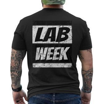 Lab Week 2023 Medical Laboratory Technician Technologist Men's Back Print T-shirt | Mazezy