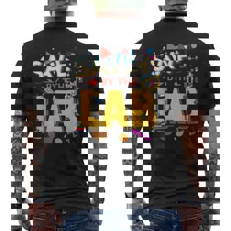 Lab Week 2023 Saved By The Lab Retro Medical Laboratory Tech Men's Back Print T-shirt | Mazezy