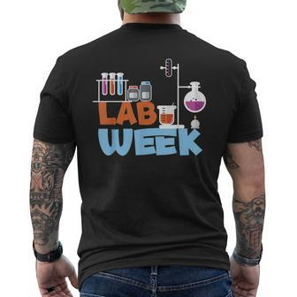 Lab Week Medical Laboratory Science Lab Scientist Men's Back Print T-shirt | Mazezy