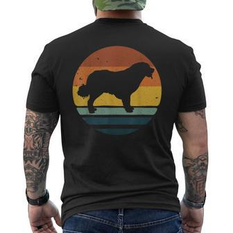 Leonberger Vintage Retro Dog Mom Dad Men's T-shirt Back Print - Seseable