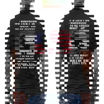 Lions Not Sheep No Longer Wake Up Sheep Wake Up Other Lions Men's Back Print T-shirt | Mazezy