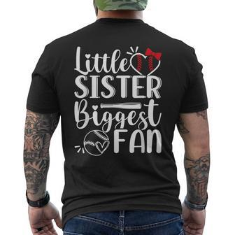 Little Sister Biggest Fun Toddler Girls Lil Mens Back Print T-shirt - Seseable