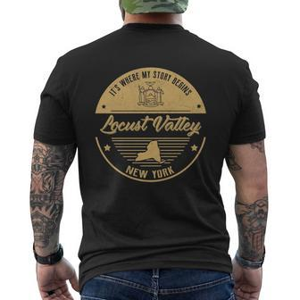 Locust Valley New York Its Where My Story Begins Men's T-shirt Back Print - Seseable