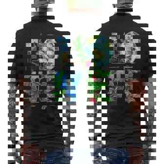 Love Earth Day - Save The Planet Earth Day Environment Men's Back Print T-shirt | Mazezy