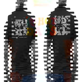 I Love Hot Dads I Heart Hot Dads Retro Groovy Father Men's T-shirt Back Print - Thegiftio UK