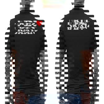 I Love Being A Little Bit Dramatic I Heart Being Dramatic Men's Back Print T-shirt | Mazezy