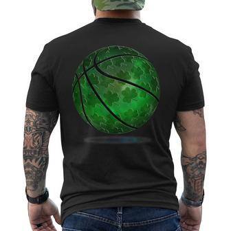 Luck Of The Irish St Patricks Day Accessories Basketball Men's Back Print T-shirt | Mazezy