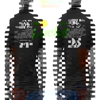 Luck Of The Irish St Patricks Day One Lucky Dad Mens Back Print T-shirt | Mazezy