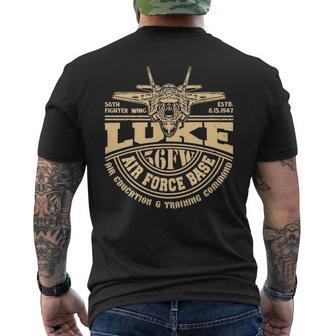 Luke Air Force Base Usaf F35 56Th Fighter Wing Men's T-shirt Back Print - Seseable