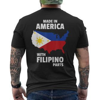 Made America Filipino Idea Philippines Men's T-shirt Back Print - Seseable