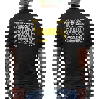 The Man The Myth Legend Motivator Grandpa Fathers Day Men's T-shirt Back Print - Thegiftio