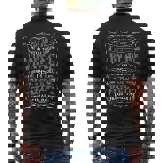 Man Myth Legend Vintage 1953 Year Of Birth Birthday Men's Back Print T-shirt | Mazezy