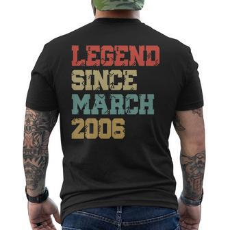 March 2006 Birthday 13 Year Old 13Th Birthday Shirt Men's Back Print T-shirt | Mazezy