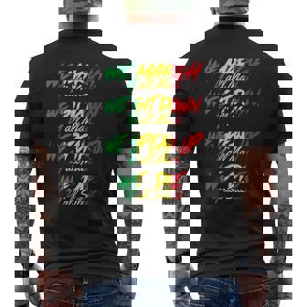 We March Black Pride African American Junenth Men's T-shirt Back Print - Thegiftio UK