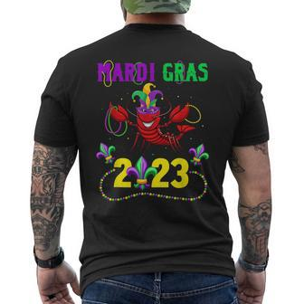 Mardi Gras Crawfish Lobsters Celebration Costume V2 Men's T-shirt Back Print - Seseable