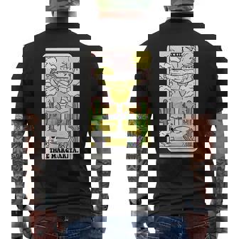 The Margarita Tarot Card Margarita Lover Margaritas Men's Back Print T-shirt | Mazezy