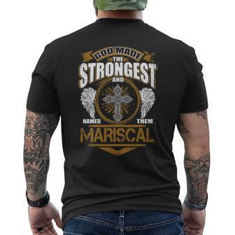 Mariscal Name Gift God Made Mariscal Mens Back Print T-shirt - Seseable
