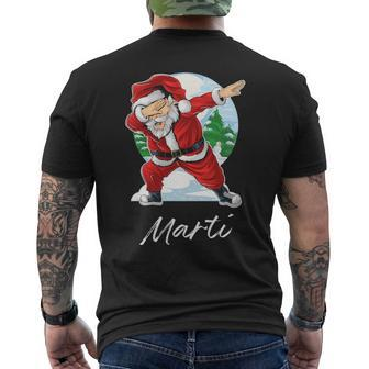 Marti Name Gift Santa Marti Mens Back Print T-shirt - Seseable