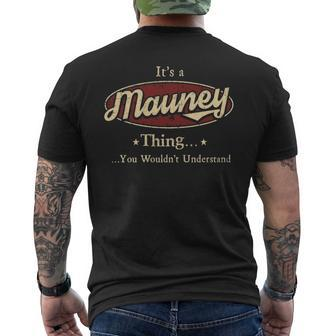 Mauney Personalized Name Name Print S With Name Mauney Men's T-shirt Back Print - Seseable