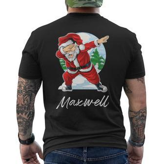Maxwell Name Gift Santa Maxwell Mens Back Print T-shirt - Seseable