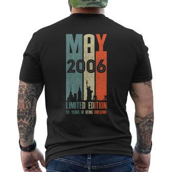 May 2006 T Shirt 13 Year Old Shirt 2006 Birthday Men's Back Print T-shirt | Mazezy