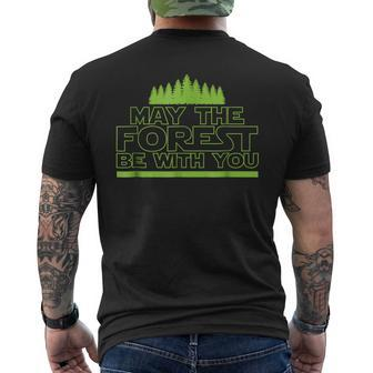 May The Forest Be With You Shirt Earth Day Environment Tee Men's Back Print T-shirt | Mazezy