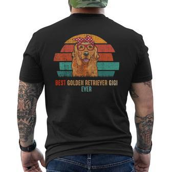 Mb Vintage Best Golden Retriever Gigi Ever Dog Pets Lovers W Mens Back Print T-shirt - Seseable