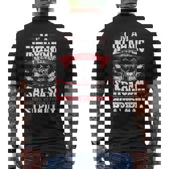 Mechanic Car Guy Im A Mechanic Men's Back Print T-shirt | Mazezy