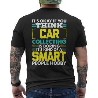 Mechanic Collecting Vintage Car Collector Gift Classic Hobby Mens Back Print T-shirt | Mazezy