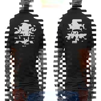 Mechanic Skull Screw Wrench Mens Back Print T-shirt | Mazezy