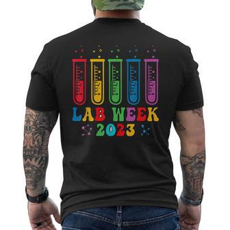 Medical Laboratory Technician Lab Week 2023 Technologist Men's Back Print T-shirt | Mazezy