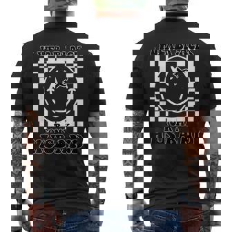 Melanoma Cancer For Husband Melanoma Awareness Men's T-shirt Back Print - Thegiftio