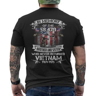 In Memory Of Vietnam Veteran Proud Veteran Day Men's T-shirt Back Print - Seseable