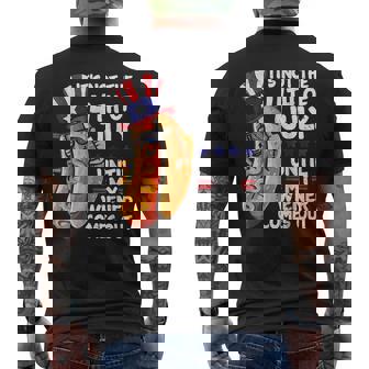 Men Funny 4Th Of July Hot-Dog Wiener Comes Out Adult Humor Mens Back Print T-shirt - Thegiftio