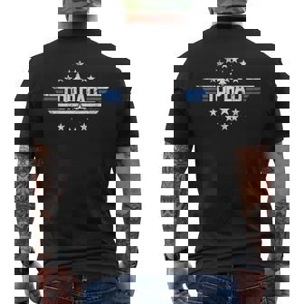 Mens Christmas Birthday Gift For Top Dad Birthday Gun Father’S Da Men's Crewneck Short Sleeve Back Print T-shirt