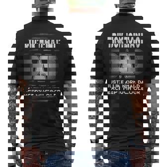 Mens Truck Mechanic Dad Much Cooler Father’S Day T Men's Crewneck Short Sleeve Back Print T-shirt